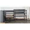 Image 1 : 2 SECTIONS OF EZ RECT SHELVING & A PALLET OF CROSSBARS & MESH RACKING