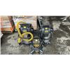 Image 1 : TWO DEWALT STAINLESS STEEL WET/DRY VACUUMS & A POWER PLAY ELECTRIC PRESSURE WASHER