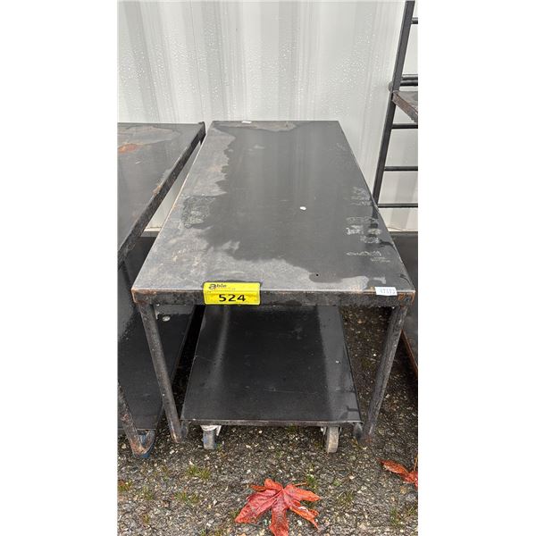 METAL TWO TIER UTILITY CART