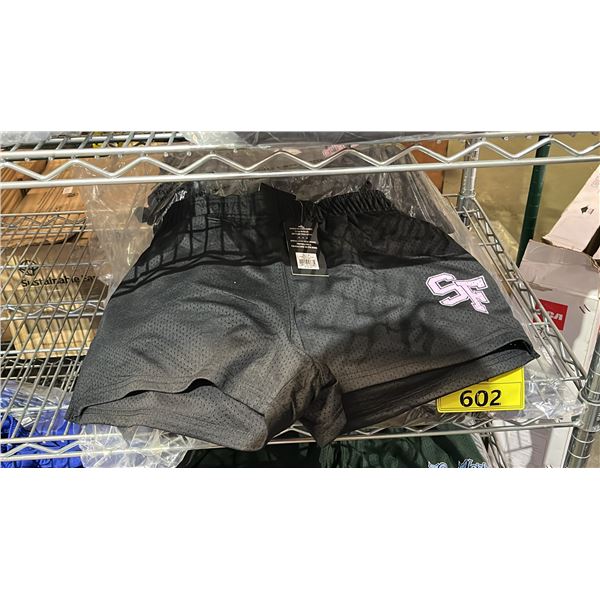 BLACK WOMENS ATHLETIC SHORTS IN ASSORTED SIZES