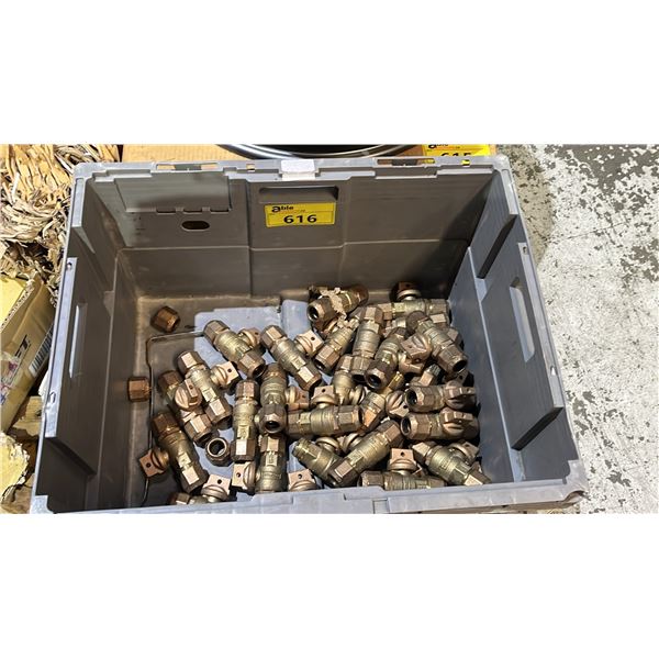 BIN OF MUELLER BALL CURB VALVES