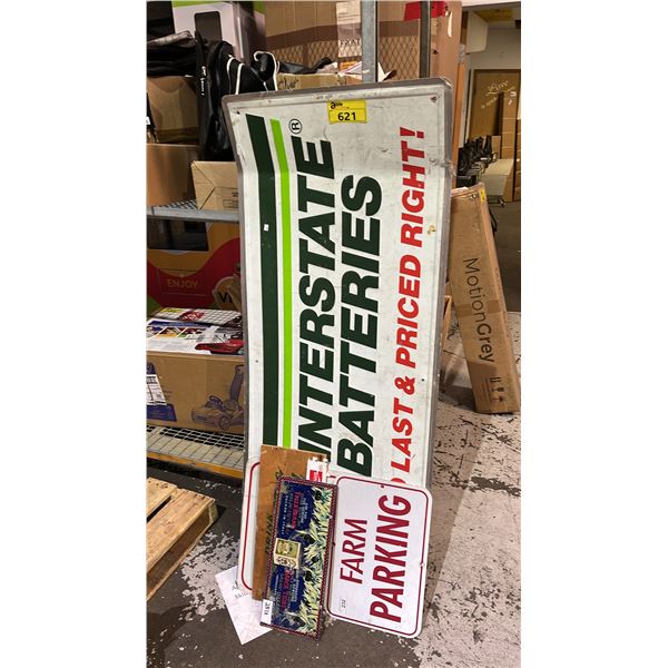 ASSORTED SIGNAGE
