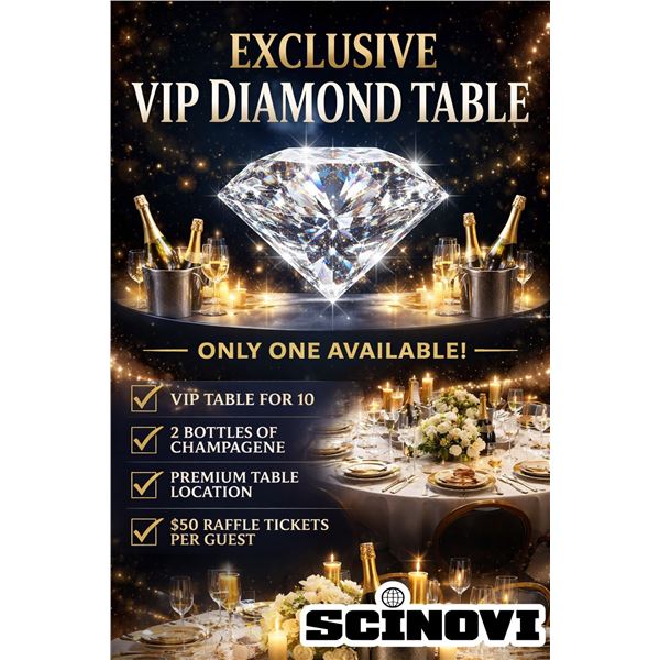 V.I.P. DIAMOND TABLE FOR THE 2027 BANQUET