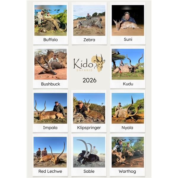 7-Day South African Plains Game Hunt for Two Hunters