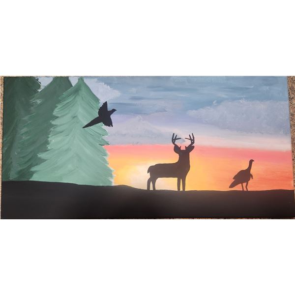 Sunset In The Sandhills – SCI Youth 1 of 1 painting