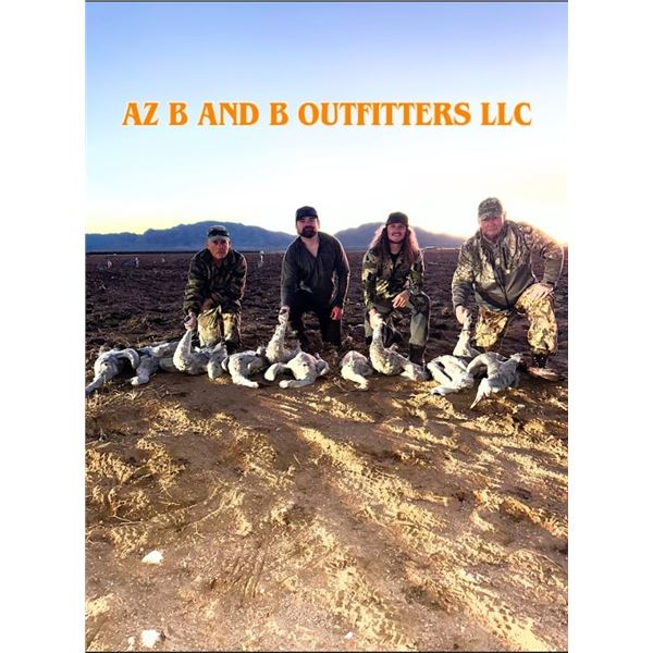 AZ B and B Outfitters – Arizona Sandhill Crane for 4 Hunters