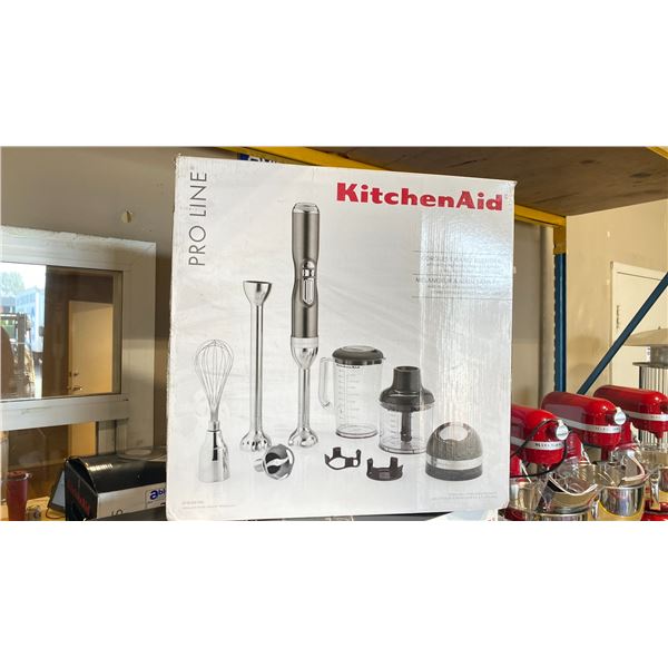 KITCHENAID PRO LINE CORDLESS PORTABLE ELECTRIC HAND BLENDER WITH ATTACHMENTS *IN BOX*
