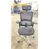 Image 2 : FAST TRACK IMPEX HE1001 BLACK MESH HIGH BACK ADJUSTABLE TASK CHAIR *IN BOX*