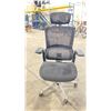 Image 2 : FAST TRACK IMPEX HE1001 BLACK MESH HIGH BACK ADJUSTABLE TASK CHAIR *IN BOX*