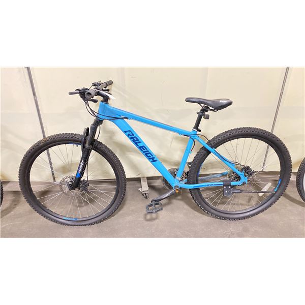 RALEIGH SUMMIT BLUE 21 SPEED FRONT SUSPENSION MOUNTAIN BIKE WITH FULL DISC BRAKES