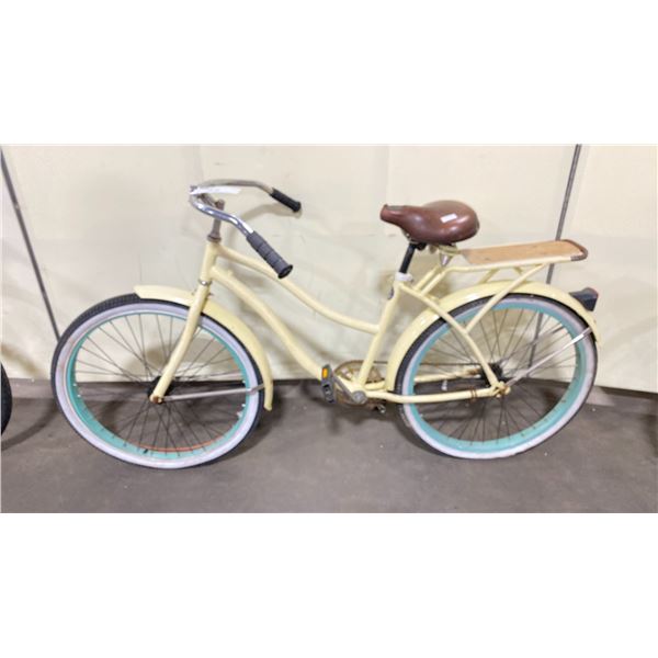 NO NAME CREAM CRUISER BIKE