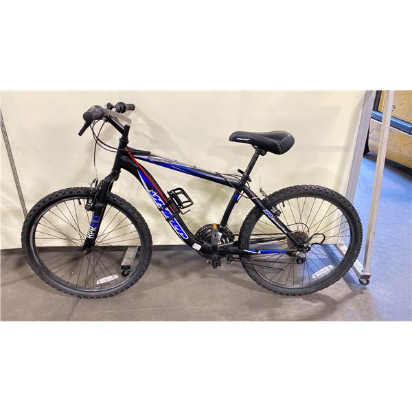 HYPER BOUNDARY TRAIL 24 BLACK 18 SPEED MOUNTAIN BIKE WITH FRONT SUSPENSION