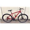 Image 2 : NO NAME RED 21 SPEED MOUNTAIN BIKE WITH FRONT SUSPENSION AND FULL DISC BRAKES