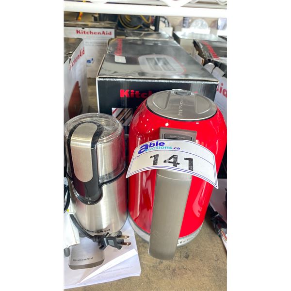 3 KITCHENAID COUNTERTOP ELECTRIC SMALL APPLIANCES INCLUDING: KITCHENAID LARGE SLICE TOASTER,