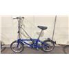 Image 2 : BLUE VINTAGE STYLE FOLDING BIKE