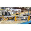 Image 1 : 3 REMOTE CONTROLLED CONSTRUCTION VEHICLES: DIE-CAST EXCAVATOR, CRANE TRUCK, & CEMENT TRUCK *IN BOX*