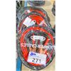 Image 1 : SET OF 25' JUMPER CABLES & 3 SETS OF 13' JUMPER CABLES IN SOFT TRANSPORT BAGS