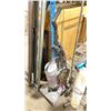 Image 2 : METAL 3 TIER MOBILE CART, 2 MOBILE IV STANDS, VITALAIRE OXYGEN BOTTLE ON MOBILE CART, & BISSELL