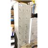 Image 1 : 2 GREY METAL 6 DOOR MINI LOCKER SYSTEMS 12"W X 15"D X 73"H