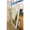 Image 2 : LARGE WHITE FRAMED WALL MIRROR 29 1/2"W X 65"H