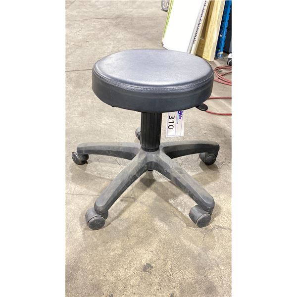 BLACK MOBILE GAS LIFT COMMERCIAL ESTHETICIANS STOOL