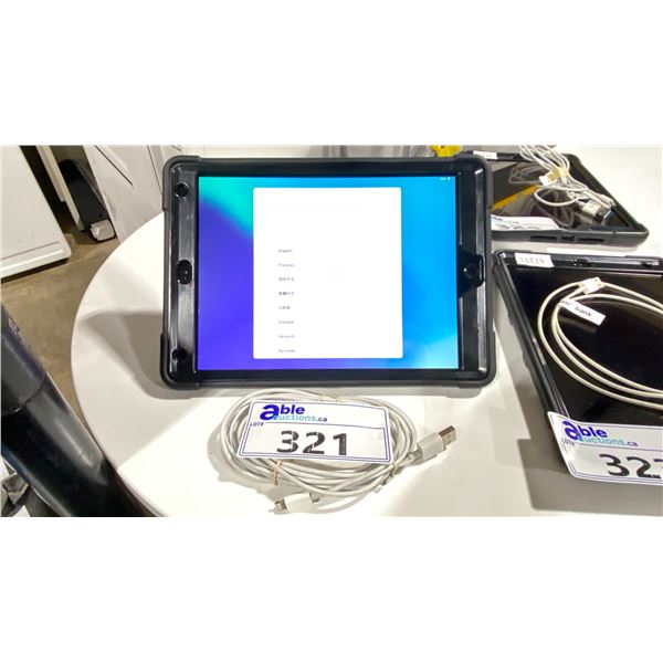 APPLE IPAD MODEL A2200 IN HARD/SOFT PROTECTIVE CASE WITH STAND