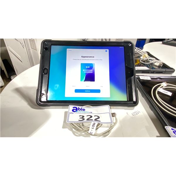 APPLE IPAD MODEL A2200 IN HARD/SOFT PROTECTIVE CASE WITH STAND