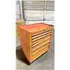 Image 3 : ORANGE 6 DRAWER MOBILE TOOL BOX