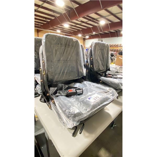 PAIR OF UNIVERSAL EQUIPMENT REPLACEMENT SEATS WITH SEAT BELT