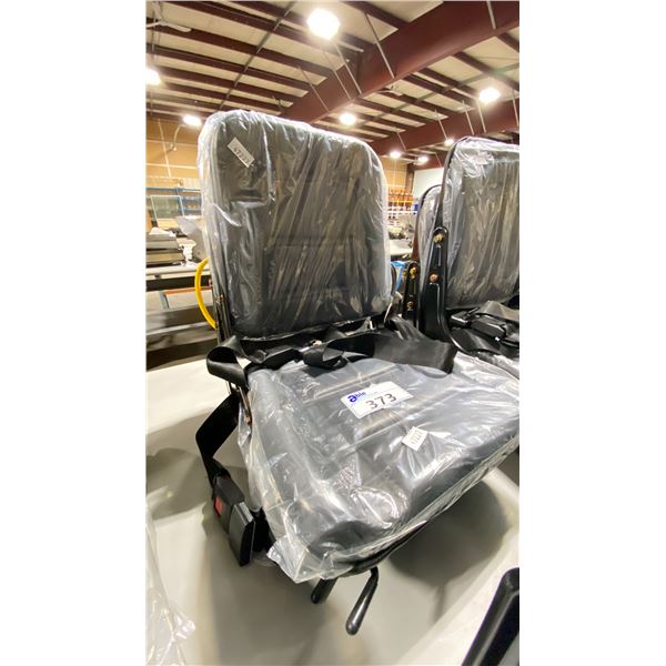 PAIR OF UNIVERSAL EQUIPMENT REPLACEMENT SEATS WITH SEAT BELT