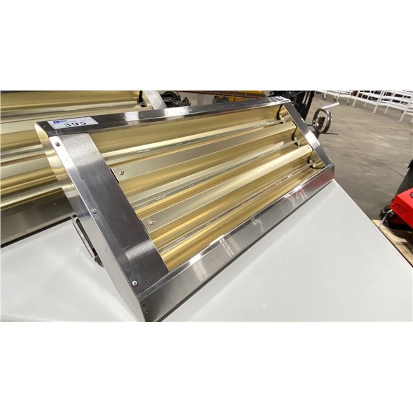 STAINLESS STEEL RS346SB ELECTRIC 3 HEAD 46"L X 23"W RADIANT WALL HUNG SPACE HEATER