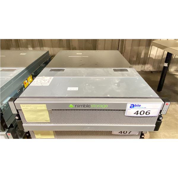 NIMBLE STORAGE MODEL CS200,CS400,ES1 RACK MOUNT COMMERCIAL COMPUTER SERVER WITH CORDS