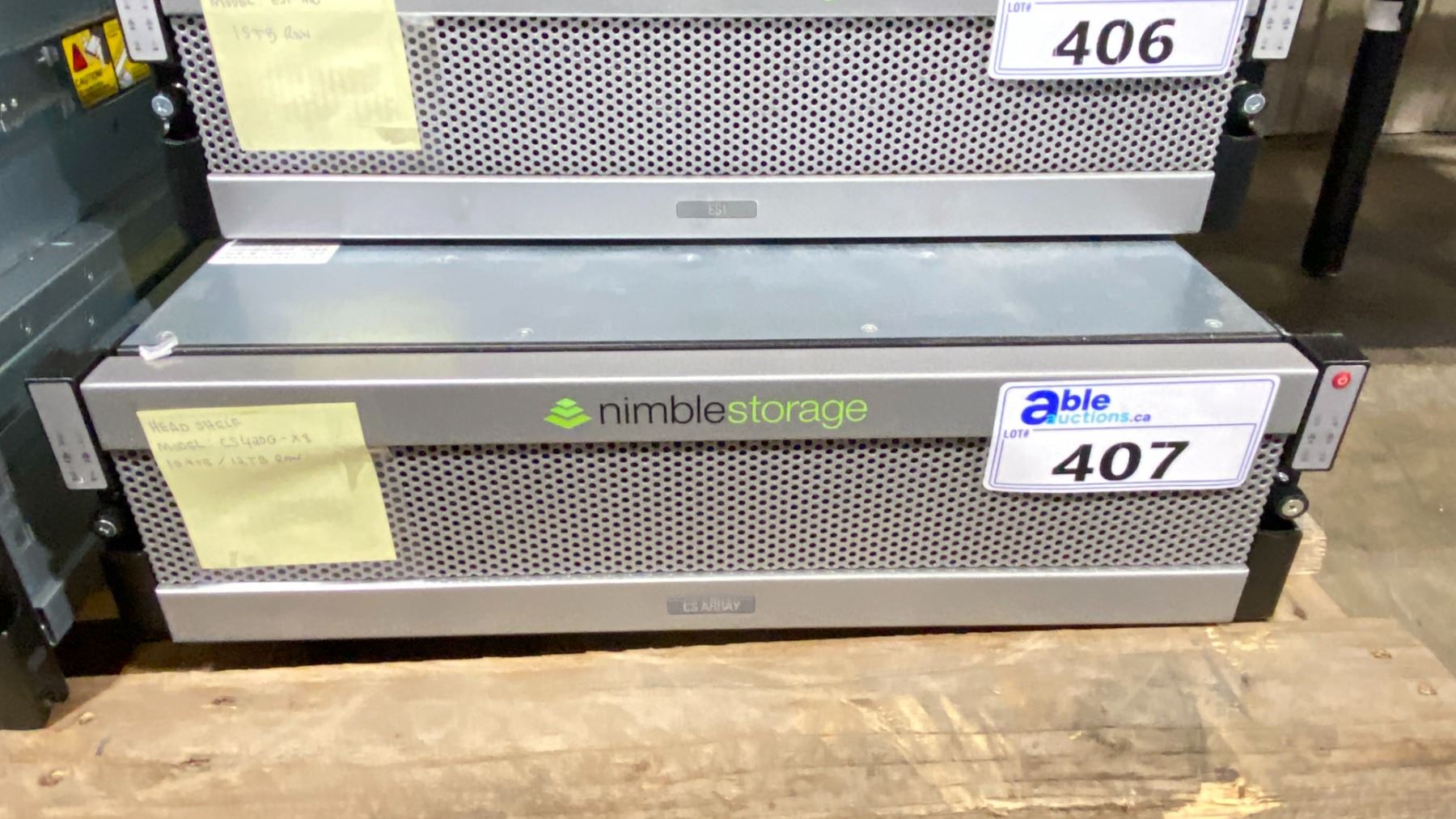 NIMBLE STORAGE MODEL CS200,CS400,ES1 RACK MOUNT COMMERCIAL COMPUTER ...
