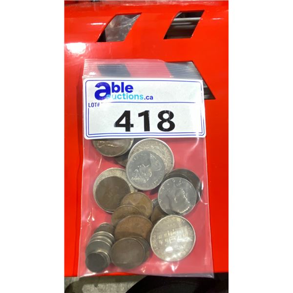 BAG OF ASSORTED COLLECTOR COINS