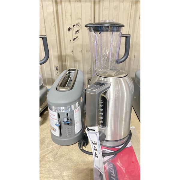 3 KITCHENAID COUNTERTOP ELECTRIC SMALL APPLIANCES INCLUDING: KITCHENAID LARGE SLICE TOASTER,