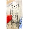 Image 2 : 2 LARGE METAL MOBILE COMMERCIAL HELMET RACKS & METAL MOBILE FOLDING FIRST AID BED