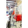 Image 3 : 2 LARGE METAL MOBILE COMMERCIAL HELMET RACKS & METAL MOBILE FOLDING FIRST AID BED