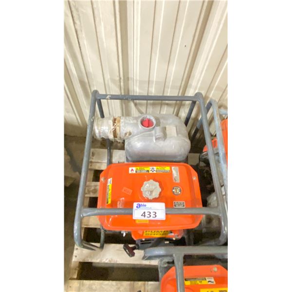 KUBOTA GH250-FO-L3-Y-OW GAS POWERED HEAVY DUTY INDUSTRIAL PORTABLE WATER PUMP