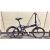 Image 1 : BAZOOKA NAUTICA-X 7 SPEED BLUE REAR SUSPENSION FOLDING BIKE *MISSING PEDALS*
