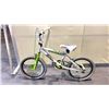 Image 2 : AVIGO FILTER WHITE/GREEN SINGLE SPEED KIDS BMX