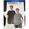 Image 1 : O’Neill 2-Pack Youth T-Shirts (L/G 10/12), Striped and Solid