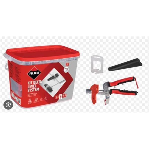 Rubi Kit Delta Level System with 1.5mm Clips for Tile Installation