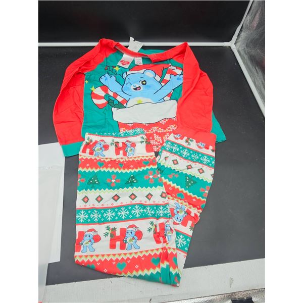 PatPat Care Bears Kids’ Christmas Pajama Set, Size 8-9Y