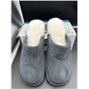 Image 4 : Nuknuuk Men’s Slippers, Size 13, Gray with Faux Fur Lining