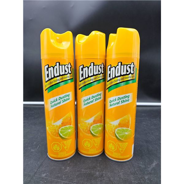 Endust Quick Dusting Natural Shine Orange Citrus Burst 284 g Aerosol Cans Set of 3