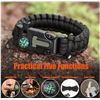 Image 1 : DIHAIMI Paracord Survival Bracelet (2 Pieces), Practical Five Functions, Fire Starter, Loud Whistle,