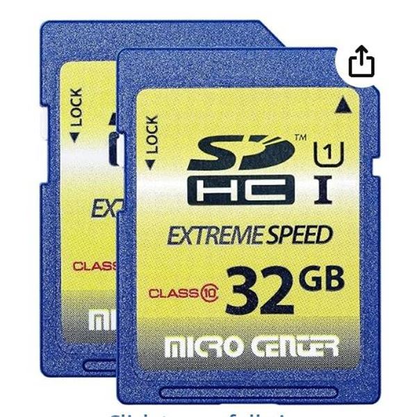 Micro Center 32GB Class 10 SDHC Memory Card (2-Pack) With UHS-I Technology