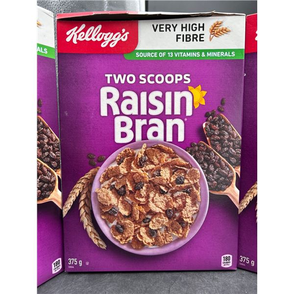 Kellogg’s Two Scoops Raisin Bran Cereal, 375 g, Set of 3
