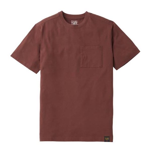Tilley Tuff Legacy Men’s T-Shirt with Pocket in Maroon Cotton – 3X-Large