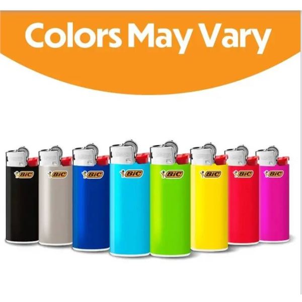 12 BIC Disposable Lighters in Assorted Colors